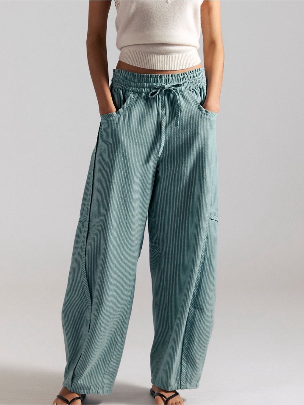 Free People Something Good Pull-On Barrel Pants